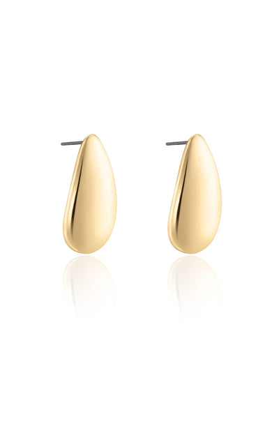 Explore More Collection - Golden Teardrop Earrings