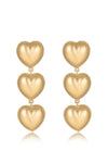 Explore More Collection - Golden Love Drop Dangle Earrings