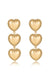 Explore More Collection - Golden Love Drop Dangle Earrings