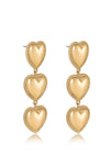 Explore More Collection - Golden Love Drop Dangle Earrings