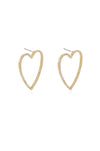 Explore More Collection - Open Your Heart Crystal Hoop Earrings