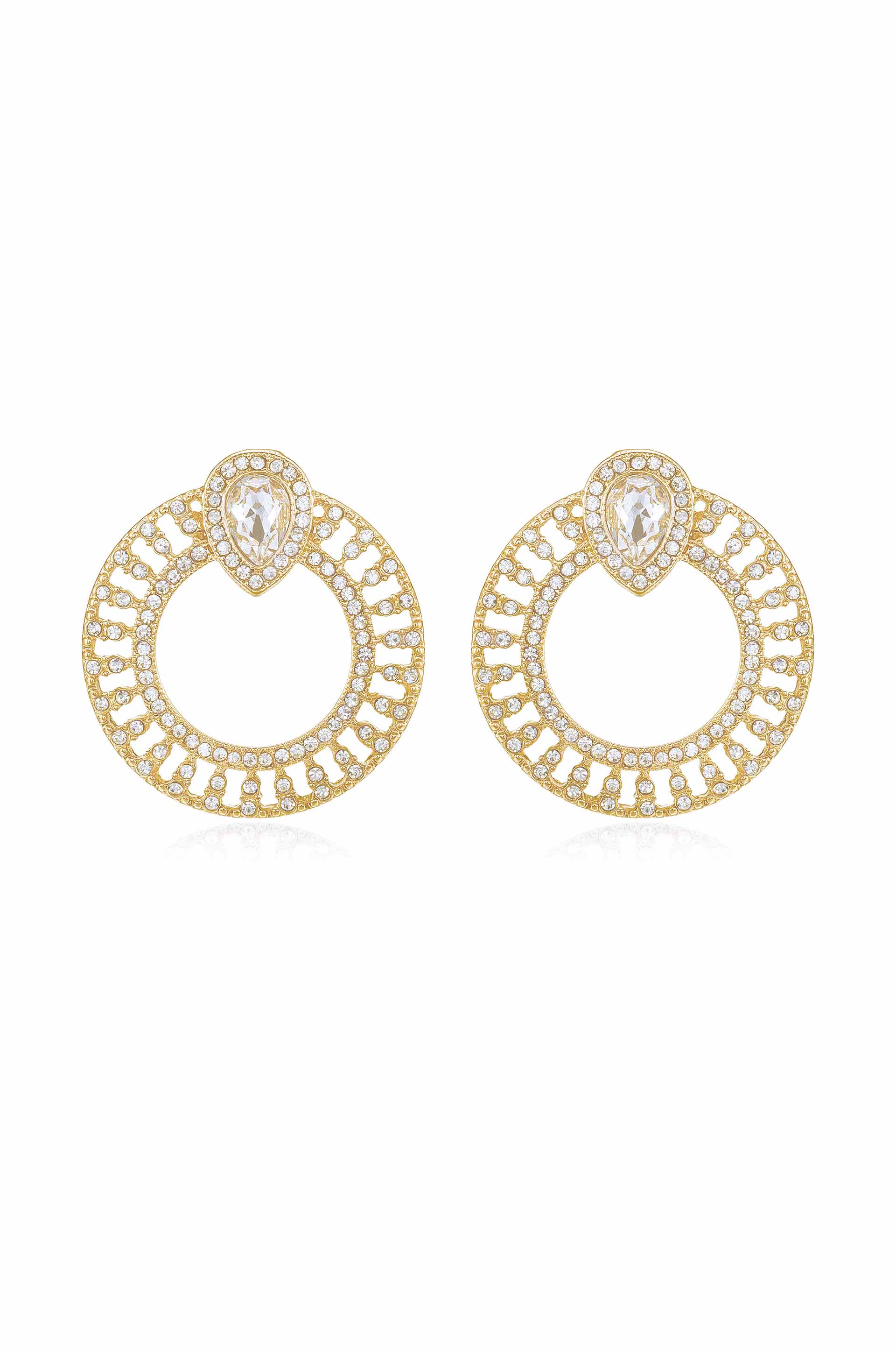 Explore More Collection - Glitter and Shine Circle Earrings