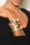 Explore More Collection - Melted Abstract Cuff Bracelet