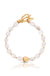 Explore More Collection - Freshwater Pearl and Gold Nugget Toggle Bracelet