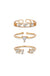 Explore More Collection - Love Story Crystal Ring Set of 3