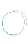 Explore More Collection - Beach Day Turquoise and Pearl Strand Necklace