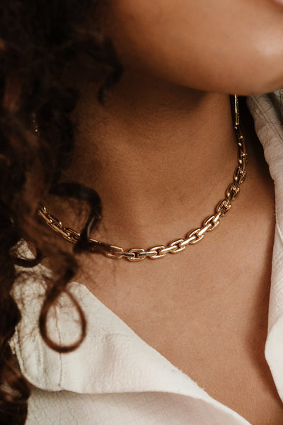 Explore More Collection - Chunky Chain Link Necklace