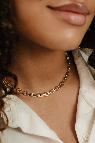 Explore More Collection - Chunky Chain Link Necklace