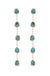 Explore More Collection - Dripping Turquoise Delicate Drop Earrings