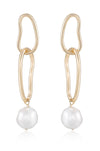 Explore More Collection - Mara Dangle Pearl Earrings