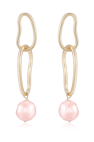 Explore More Collection - Mara Dangle Pearl Earrings