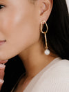 Explore More Collection - Mara Dangle Pearl Earrings