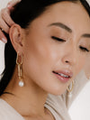 Explore More Collection - Mara Dangle Pearl Earrings