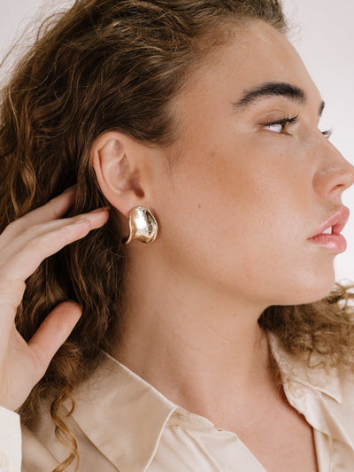 Explore More Collection - Curved Stud Earrings