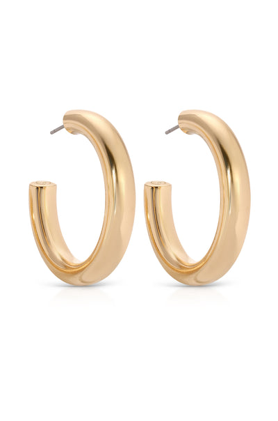 Explore More Collection - Medium Thick Classic Hoops