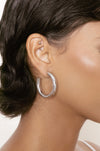 Explore More Collection - Medium Thick Classic Hoops