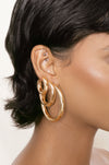 Explore More Collection - Medium Thick Classic Hoops