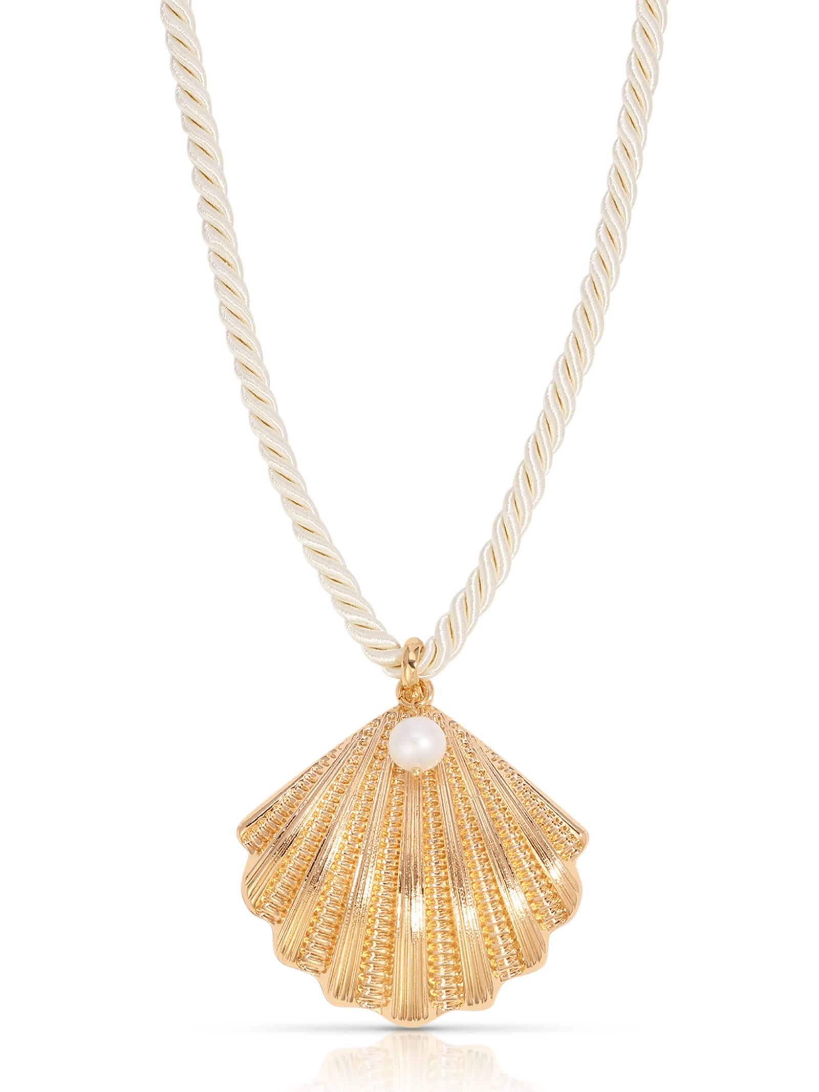 Explore More Collection - Scallop Shell Pendant Necklace