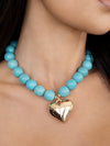 Explore More Collection - Luck and Love Turquoise Beaded Choker Necklace