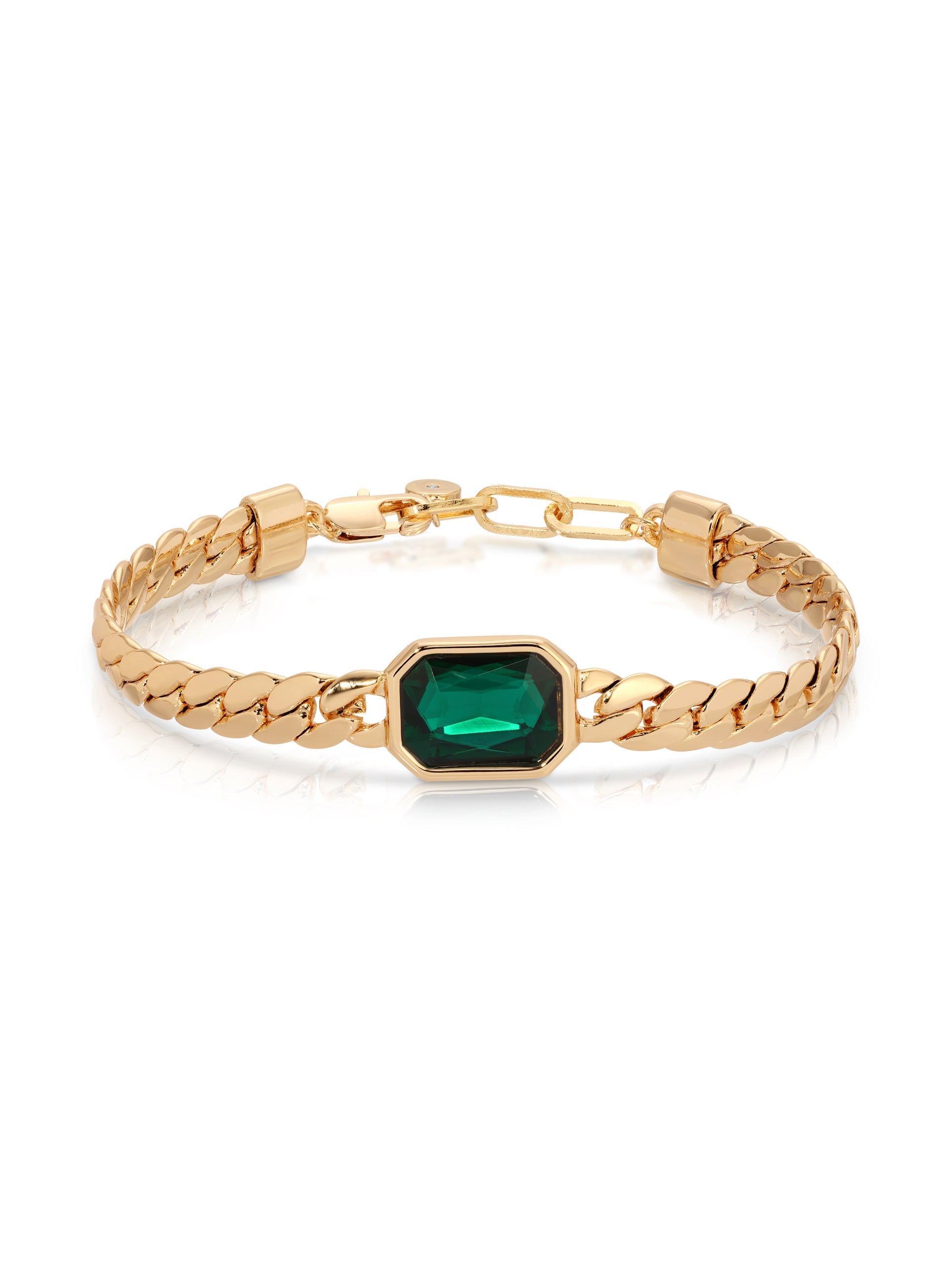 Explore More Collection - Emerald Deco Bracelet