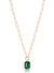 Explore More Collection - Emerald Deco Pendant Necklace