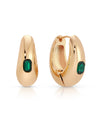 Explore More Collection - Emerald Deco Hoops