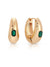 Explore More Collection - Emerald Deco Hoops