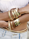 Explore More Collection - Double Golden Bangle Set