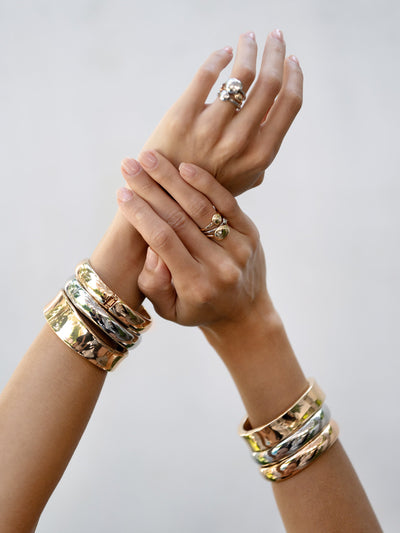 Explore More Collection - Double Golden Bangle Set