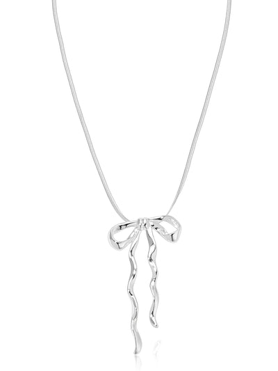 Explore More Collection - Bow Organica Pendant Necklace