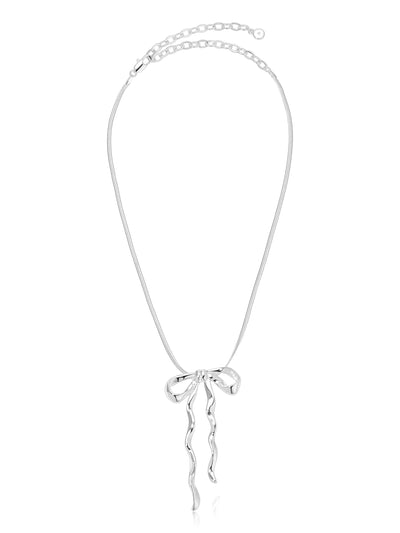 Explore More Collection - Bow Organica Pendant Necklace