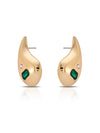 Explore More Collection - Emerald Droplet Earrings