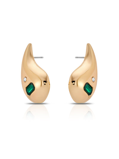 Explore More Collection - Emerald Droplet Earrings