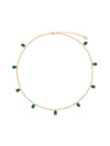 Explore More Collection - Emerald Deco Charm Necklace