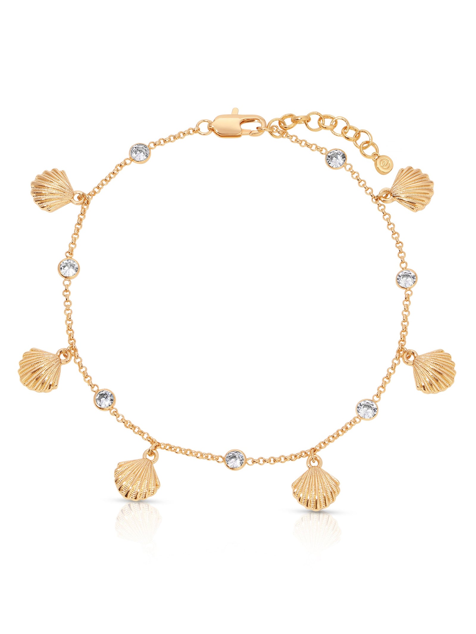 Explore More Collection - Scallop Shell Charm Anklet