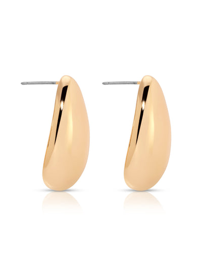 Explore More Collection - Golden Teardrop Earrings