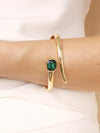 Explore More Collection - Emerald Deco Wrap Cuff