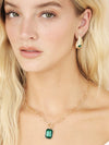 Explore More Collection - Emerald Droplet Earrings