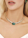 Explore More Collection - Emerald Deco Necklace