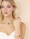 Explore More Collection - Emerald Deco Necklace