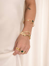 Explore More Collection - Emerald Deco Wrap Cuff