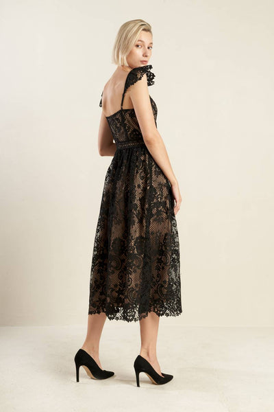 Explore More Collection - KNOW YOU BETTER LACE WOVEN MIDI DRESS