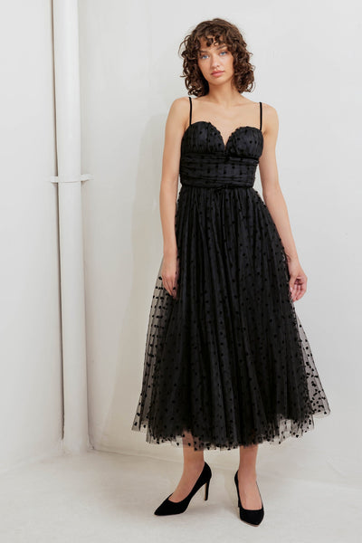 Explore More Collection - HEART DOT BALLET TULLE MIDI DRESS