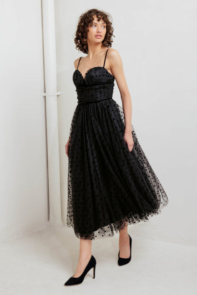 Explore More Collection - HEART DOT BALLET TULLE MIDI DRESS