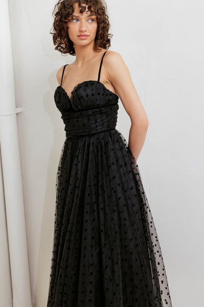 Explore More Collection - HEART DOT BALLET TULLE MIDI DRESS
