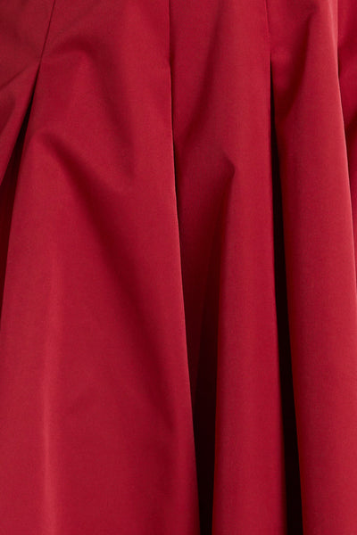 Explore More Collection - CRIMSON TWIRL WOVEN MIDI DRESS