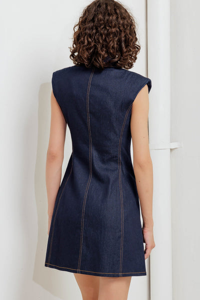 Explore More Collection - SLEEK CRAFT DENIM MINI DRESS