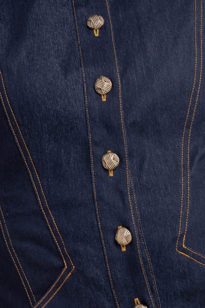 Explore More Collection - SLEEK CRAFT DENIM MINI DRESS