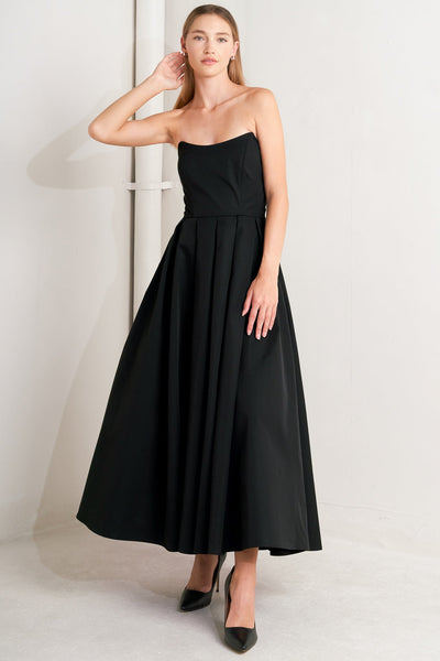 Explore More Collection - GALA NOIR WOVEN MIDI DRESS