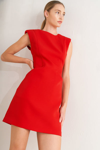 Explore More Collection - EFFORTLESS POLISH WOVEN SHIFT DRESS